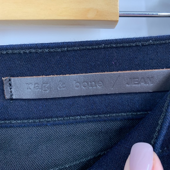 Rag & Bone Devi Midnight Blue Lace-Up Skinny Jeans Sz 29 - Picture 10 of 15